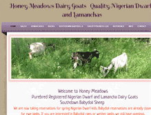 Tablet Screenshot of honeymeadowsfarm.net